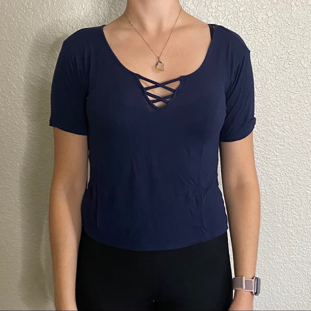 American Dream - Navy Blue Top